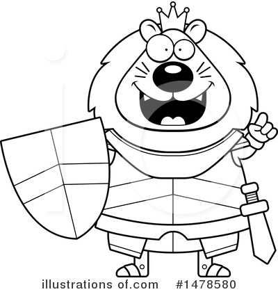 Royalty-Free (RF) Lion Knight Clipart Illustration by Cory Thoman - Stock Sample #1478580