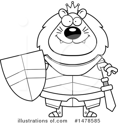 Royalty-Free (RF) Lion Knight Clipart Illustration by Cory Thoman - Stock Sample #1478585