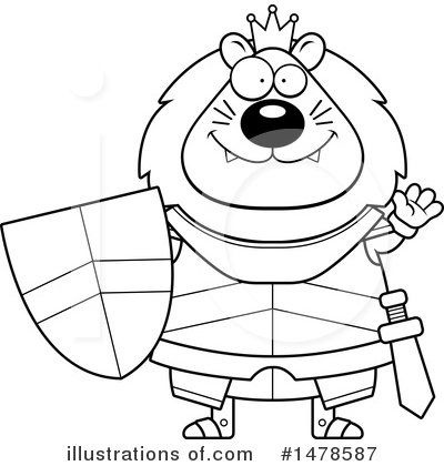Royalty-Free (RF) Lion Knight Clipart Illustration by Cory Thoman - Stock Sample #1478587