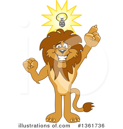 Lion School Mascot Clipart #1361736 by Toons4Biz