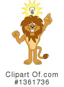 Lion School Mascot Clipart #1361736 by Mascot Junction