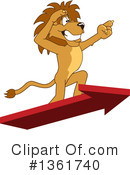 Lion School Mascot Clipart #1361740 by Mascot Junction