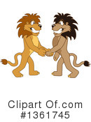 Lion School Mascot Clipart #1361745 by Mascot Junction