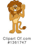 Lion School Mascot Clipart #1361747 by Mascot Junction
