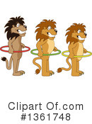 Lion School Mascot Clipart #1361748 by Mascot Junction