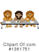 Lion School Mascot Clipart #1361751 by Mascot Junction
