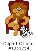 Lion School Mascot Clipart #1361754 by Mascot Junction