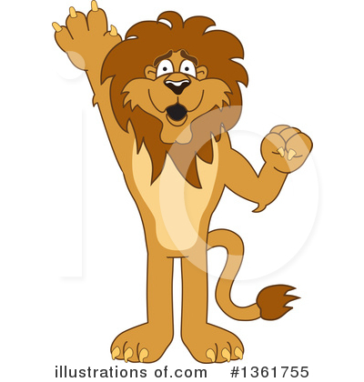 Lion School Mascot Clipart #1361755 by Toons4Biz