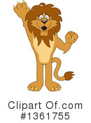 Lion School Mascot Clipart #1361755 by Mascot Junction