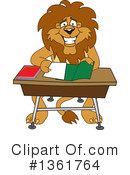 Lion School Mascot Clipart #1361764 by Mascot Junction