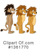 Lion School Mascot Clipart #1361770 by Mascot Junction