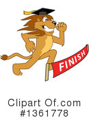 Lion School Mascot Clipart #1361778 by Mascot Junction