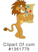 Lion School Mascot Clipart #1361779 by Mascot Junction