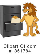 Lion School Mascot Clipart #1361784 by Mascot Junction