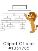 Lion School Mascot Clipart #1361785 by Mascot Junction