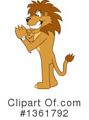 Lion School Mascot Clipart #1361792 by Mascot Junction