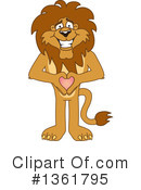 Lion School Mascot Clipart #1361795 by Mascot Junction