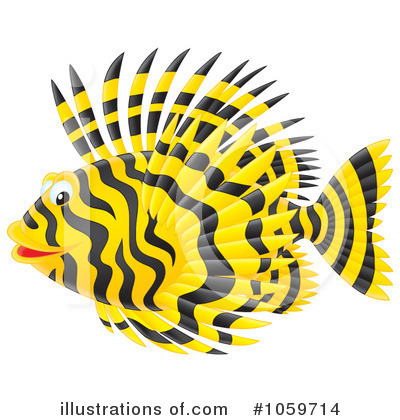 Lionfish Clipart #1059714 by Alex Bannykh