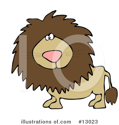 Royalty-Free (RF) Lions Clipart Illustration by djart - Stock Sample #13023