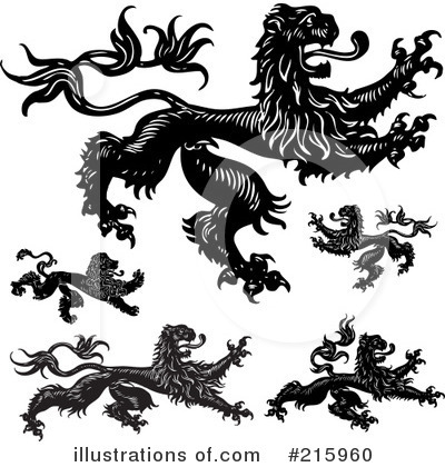 Royalty-Free (RF) Lions Clipart Illustration by BestVector - Stock Sample #215960