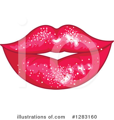 Royalty-Free (RF) Lips Clipart Illustration by Pushkin - Stock Sample #1283160