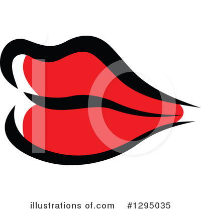 Lips Clipart #1295035 by Vector Tradition SM