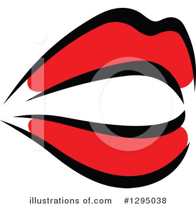 Lips Clipart #1295038 by Vector Tradition SM