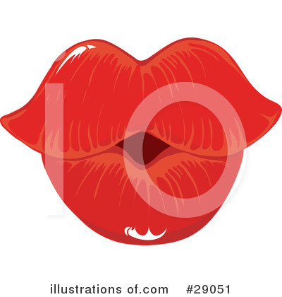 Royalty-Free (RF) Lips Clipart Illustration by Maria Bell - Stock Sample #29051