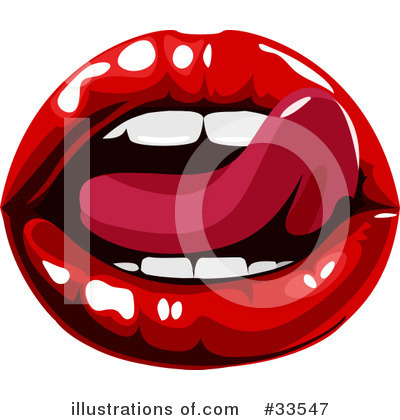 Royalty-Free (RF) Lips Clipart Illustration by AtStockIllustration - Stock Sample #33547