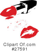 Lipstick Kiss Clipart #27591 by KJ Pargeter