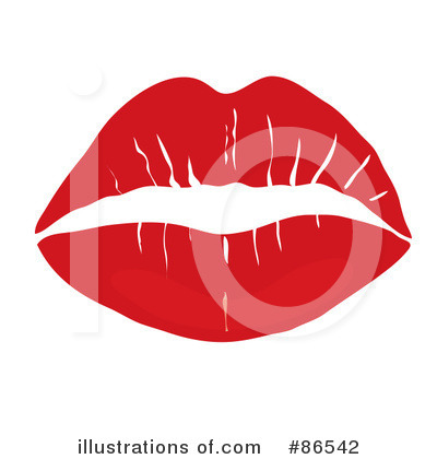 Royalty-Free (RF) Lipstick Kiss Clipart Illustration by Pams Clipart - Stock Sample #86542