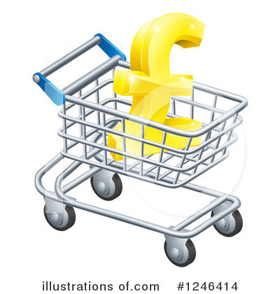 Shopping Cart Clipart #1246414 by AtStockIllustration