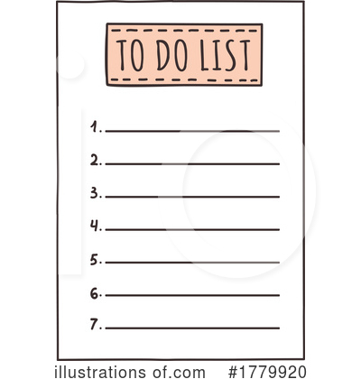To Do List Clipart #1779920 by Vector Tradition SM