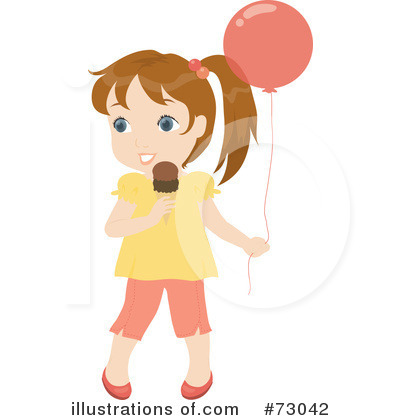 Royalty-Free (RF) Little Girl Clipart Illustration by Rosie Piter - Stock Sample #73042