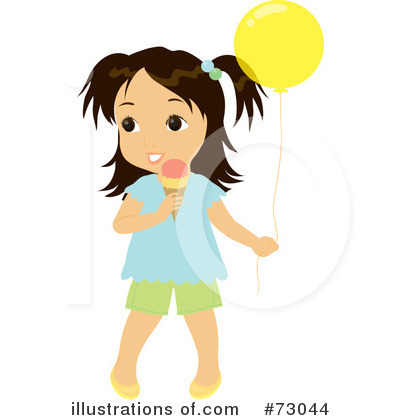 Royalty-Free (RF) Little Girl Clipart Illustration by Rosie Piter - Stock Sample #73044