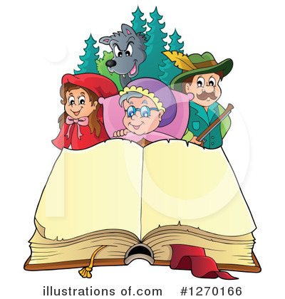 Royalty-Free (RF) Little Red Riding Hood Clipart Illustration by visekart - Stock Sample #1270166