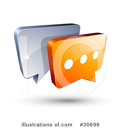 Royalty-Free (RF) Live Chat Clipart Illustration by beboy - Stock Sample #30696