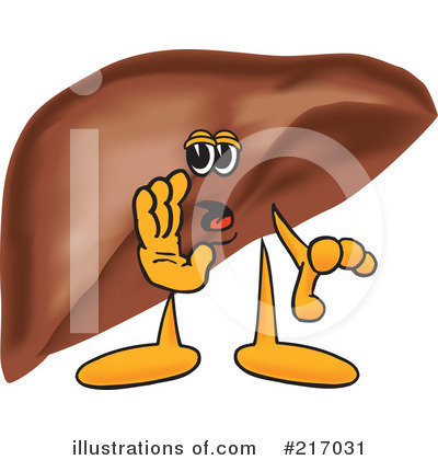 Liver Mascot Clipart #217031 by Toons4Biz