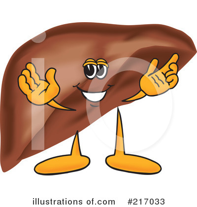 Liver Mascot Clipart #217033 by Toons4Biz