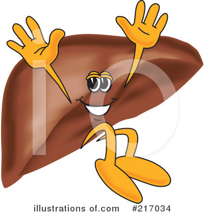 Liver Mascot Clipart #217034 by Toons4Biz