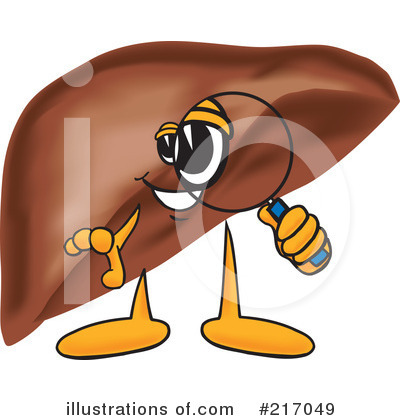 Liver Mascot Clipart #217049 by Toons4Biz