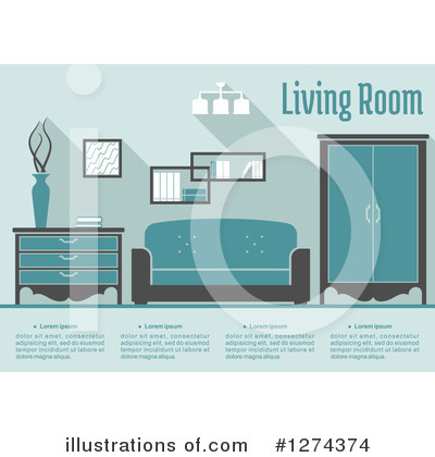 Living Room Clipart #1274374 by Vector Tradition SM