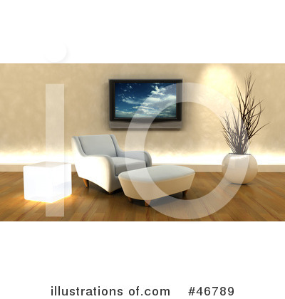 Royalty-Free (RF) Living Room Clipart Illustration by KJ Pargeter - Stock Sample #46789