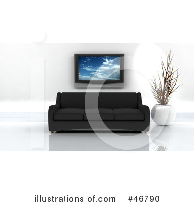 Royalty-Free (RF) Living Room Clipart Illustration by KJ Pargeter - Stock Sample #46790