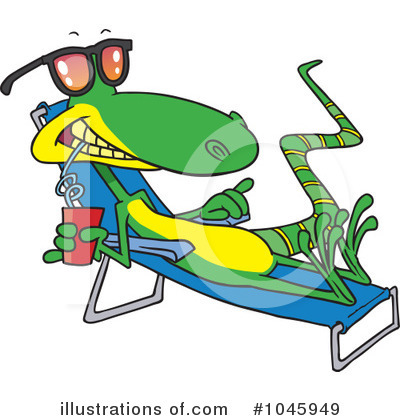 Royalty-Free (RF) Lizard Clipart Illustration by toonaday - Stock Sample #1045949