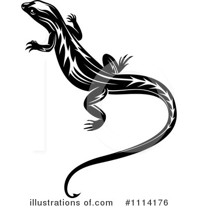 Royalty-Free (RF) Lizard Clipart Illustration by Vector Tradition SM - Stock Sample #1114176