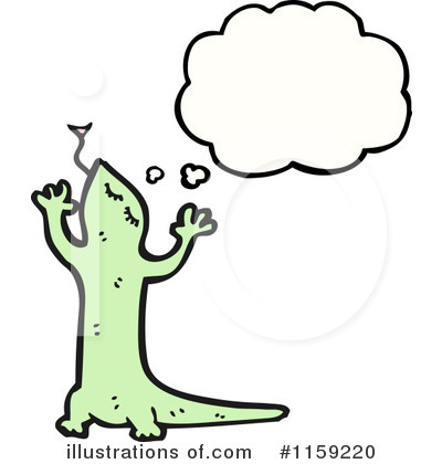 Royalty-Free (RF) Lizard Clipart Illustration by lineartestpilot - Stock Sample #1159220
