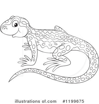Royalty-Free (RF) Lizard Clipart Illustration by Alex Bannykh - Stock Sample #1199675