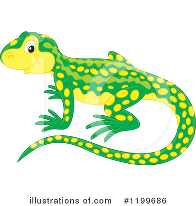 Royalty-Free (RF) Lizard Clipart Illustration by Alex Bannykh - Stock Sample #1199686