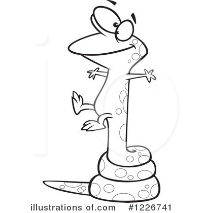 Royalty-Free (RF) Lizard Clipart Illustration by toonaday - Stock Sample #1226741
